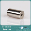 Ndfeb permanent cylinder magnet with hole